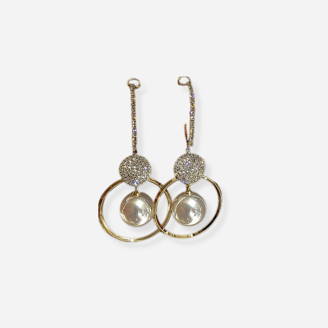 Zerra | Luxury Earrings with Baroque Pearls and Zirconia