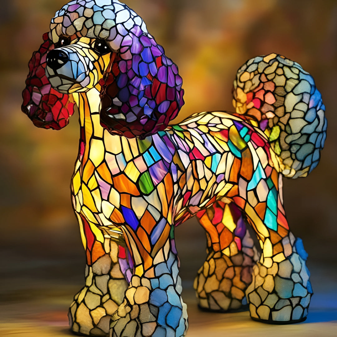 Pépette – Magical Coloured Glass Lamp for Dogs