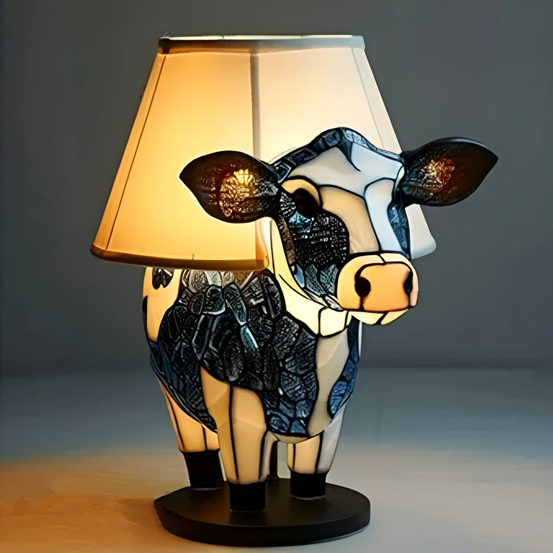 Bell – Magical Cow Lamp in Coloured Glass