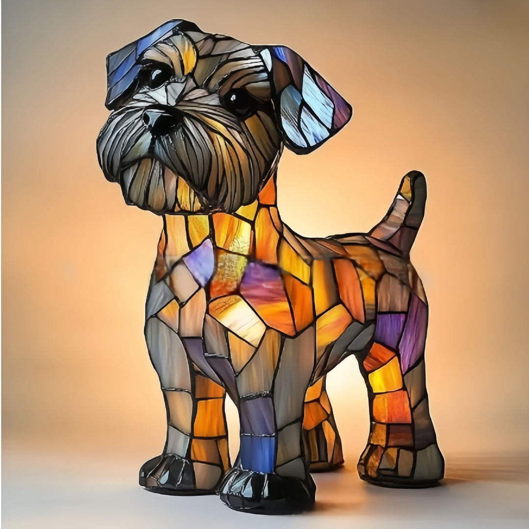 Doudou – Magical Dog Lamp in Coloured Glass