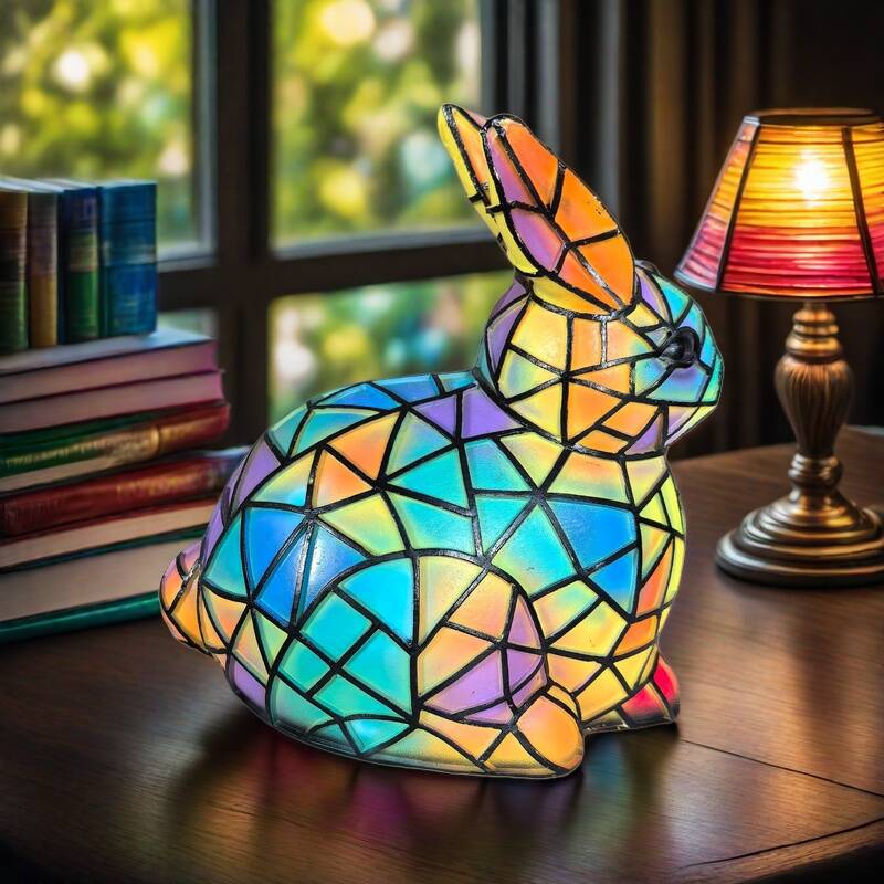 Lapinou – Magical Coloured Glass Rabbit Lamp