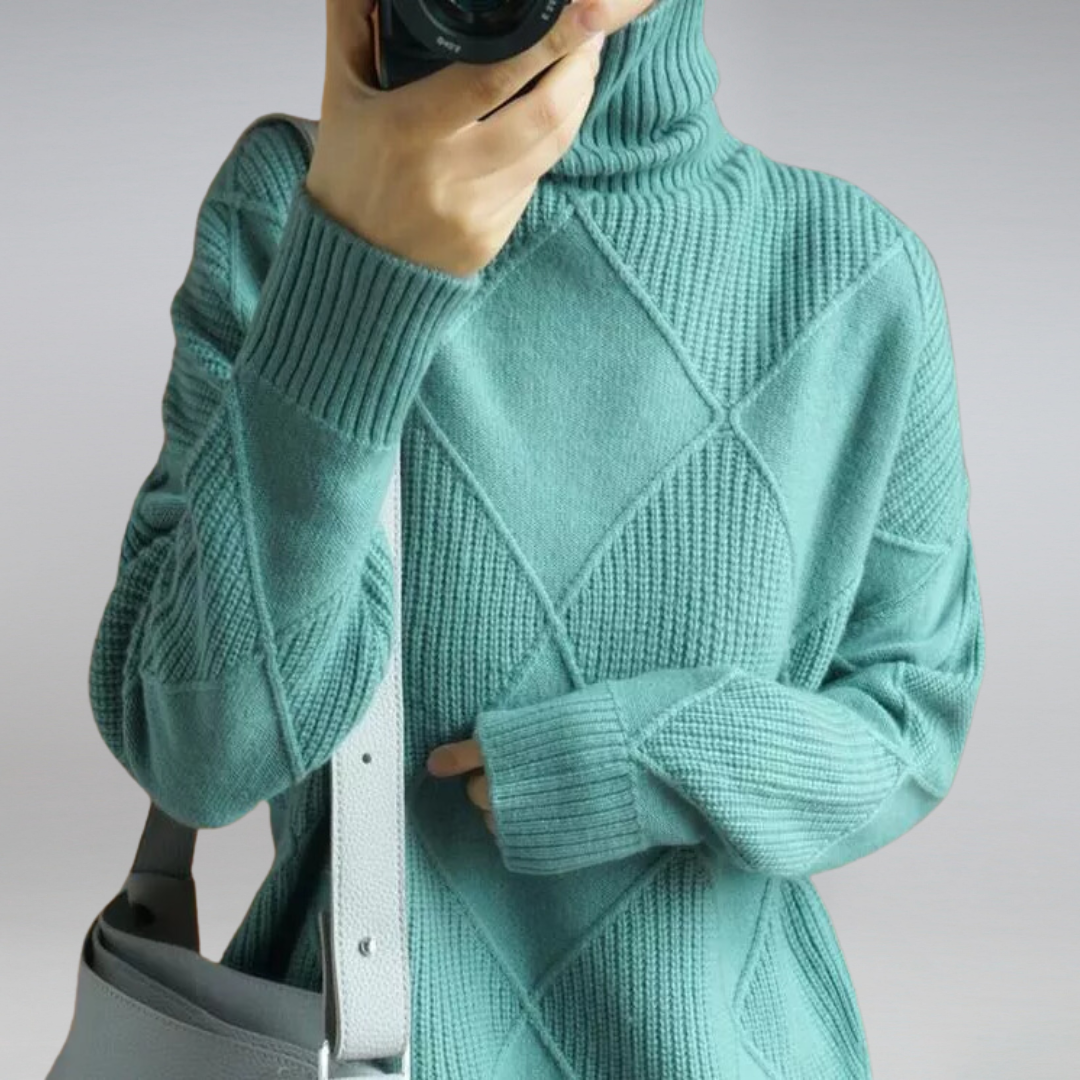 Amalia - Soft Cashmere Roll Neck Jumper