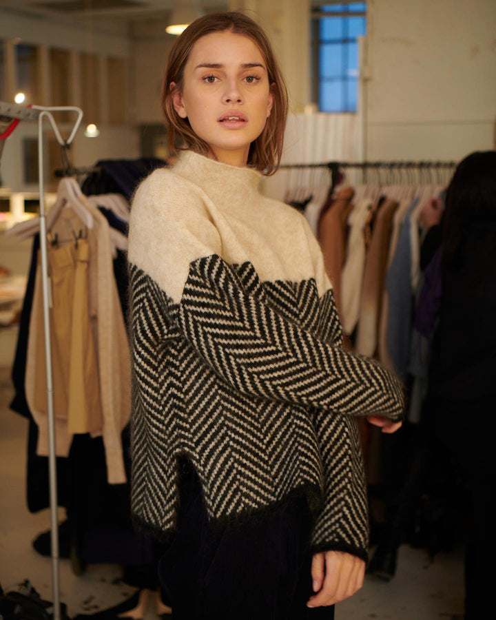 Alice - Cotton Roll Neck Jumper