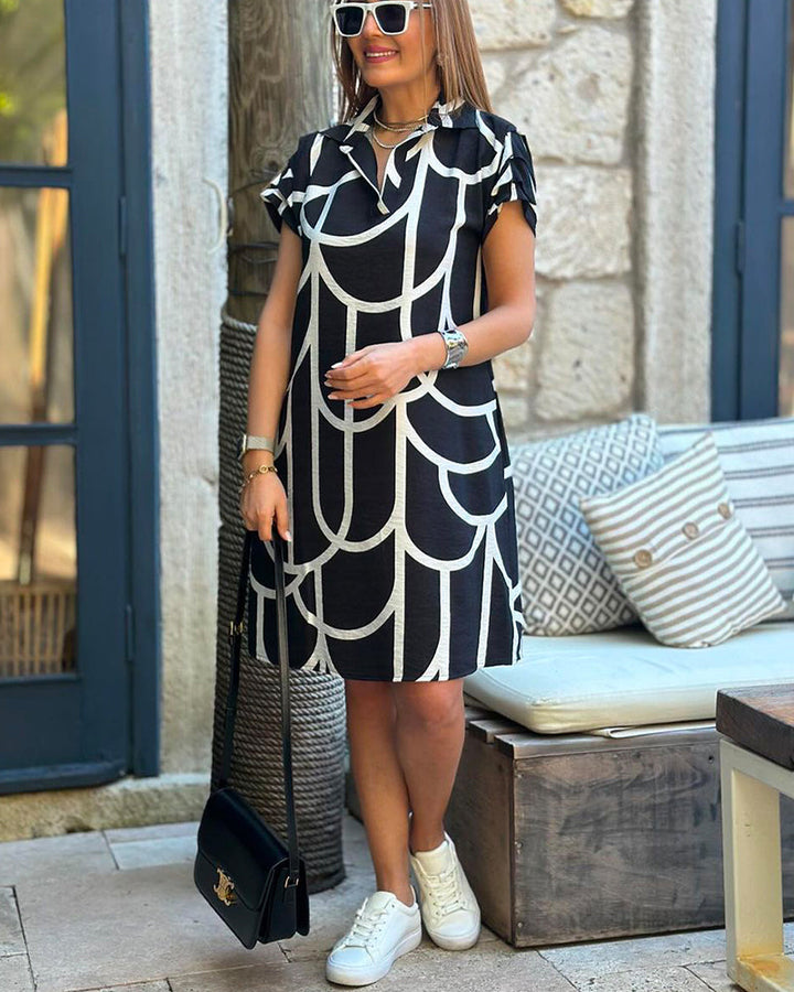Lila™ | Elegant Short Sleeve Dress