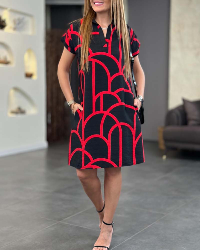 Lila™ | Elegant Short Sleeve Dress
