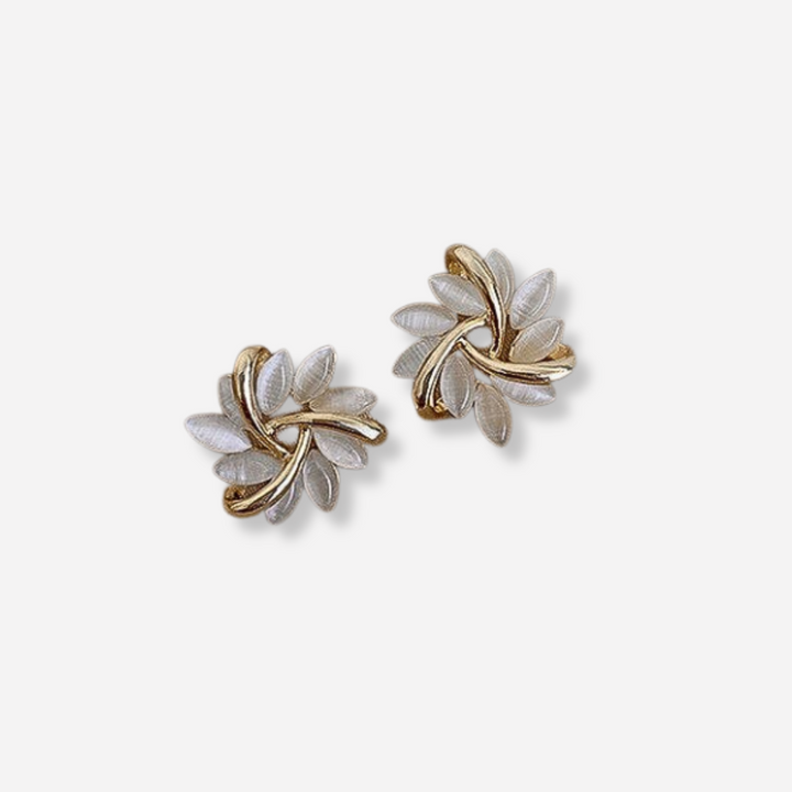 Sonja | Luxury Earrings with White Opal