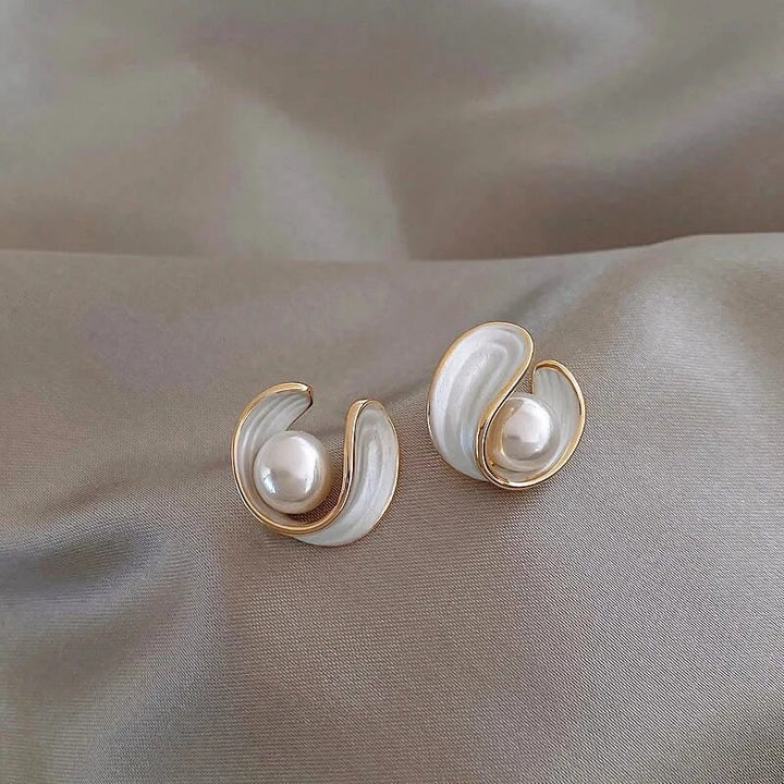 Antoinette | Luxury Earrings with White Opal