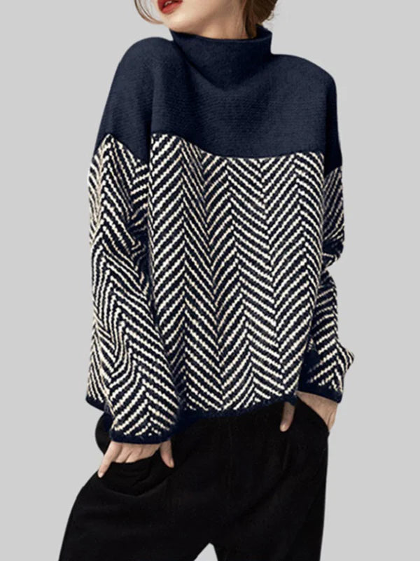 Alice - Cotton Roll Neck Jumper