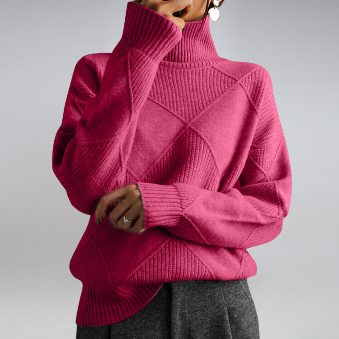 Amalia - Soft Cashmere Roll Neck Jumper
