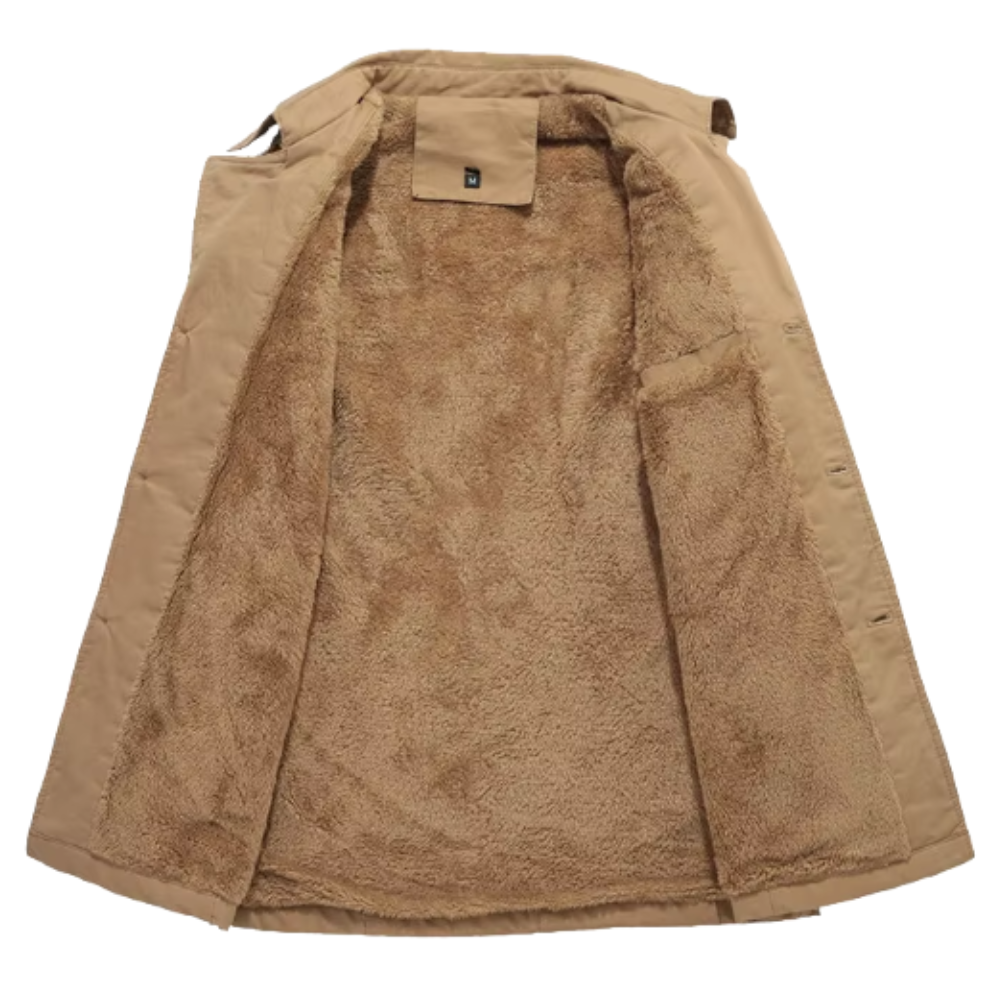 Elegant Padded Trench Coat