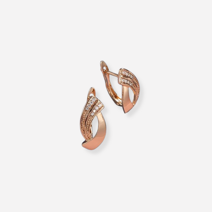 Paris | Elegant Rose Gold Earrings