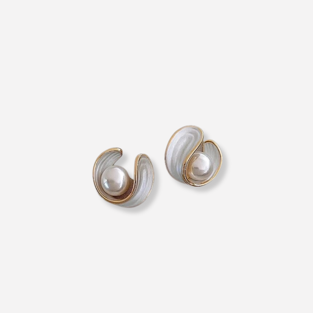 Antoinette | Luxury Earrings with White Opal