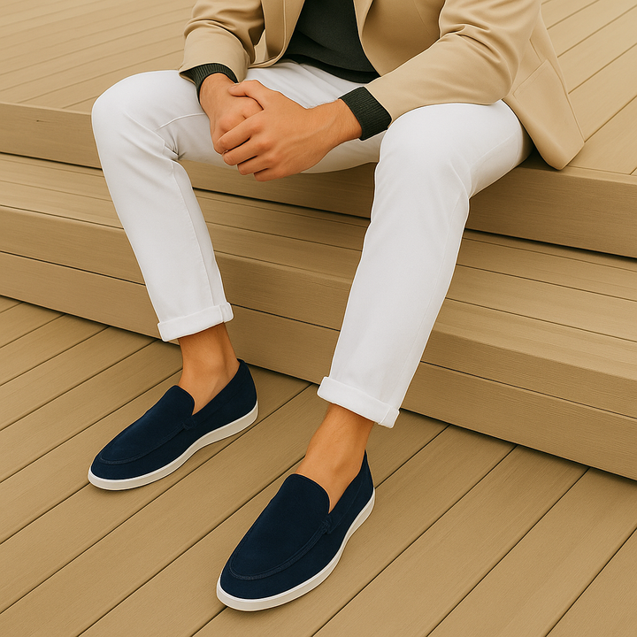 Santoni | Elegant Suède Loafers
