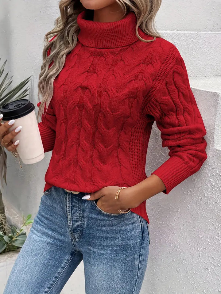 Clemence | Twisted Turtleneck Jumper