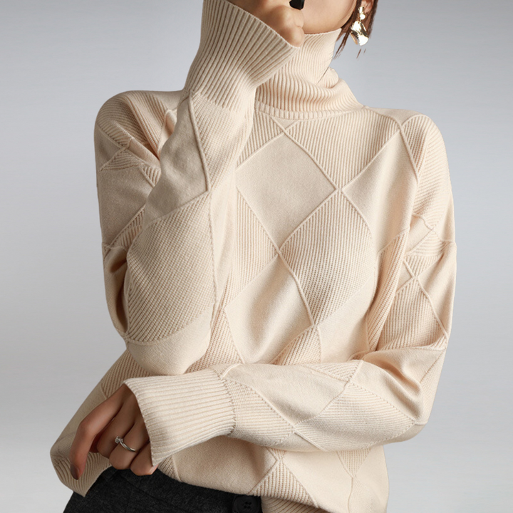 Amalia - Soft Cashmere Roll Neck Jumper