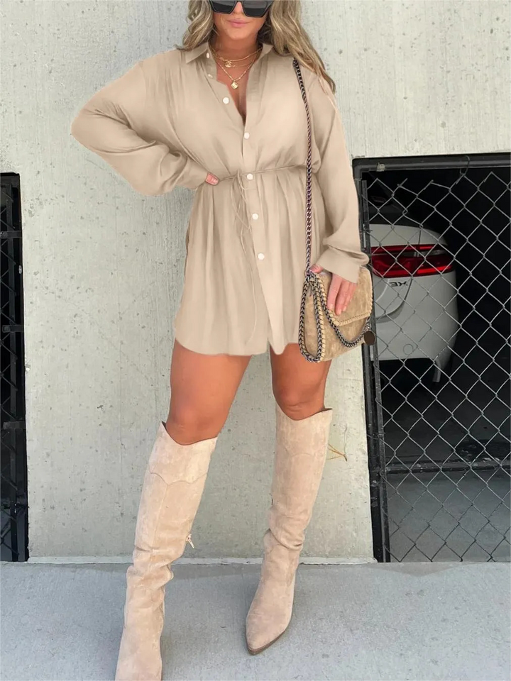 Sienna | Satin Romper Dress
