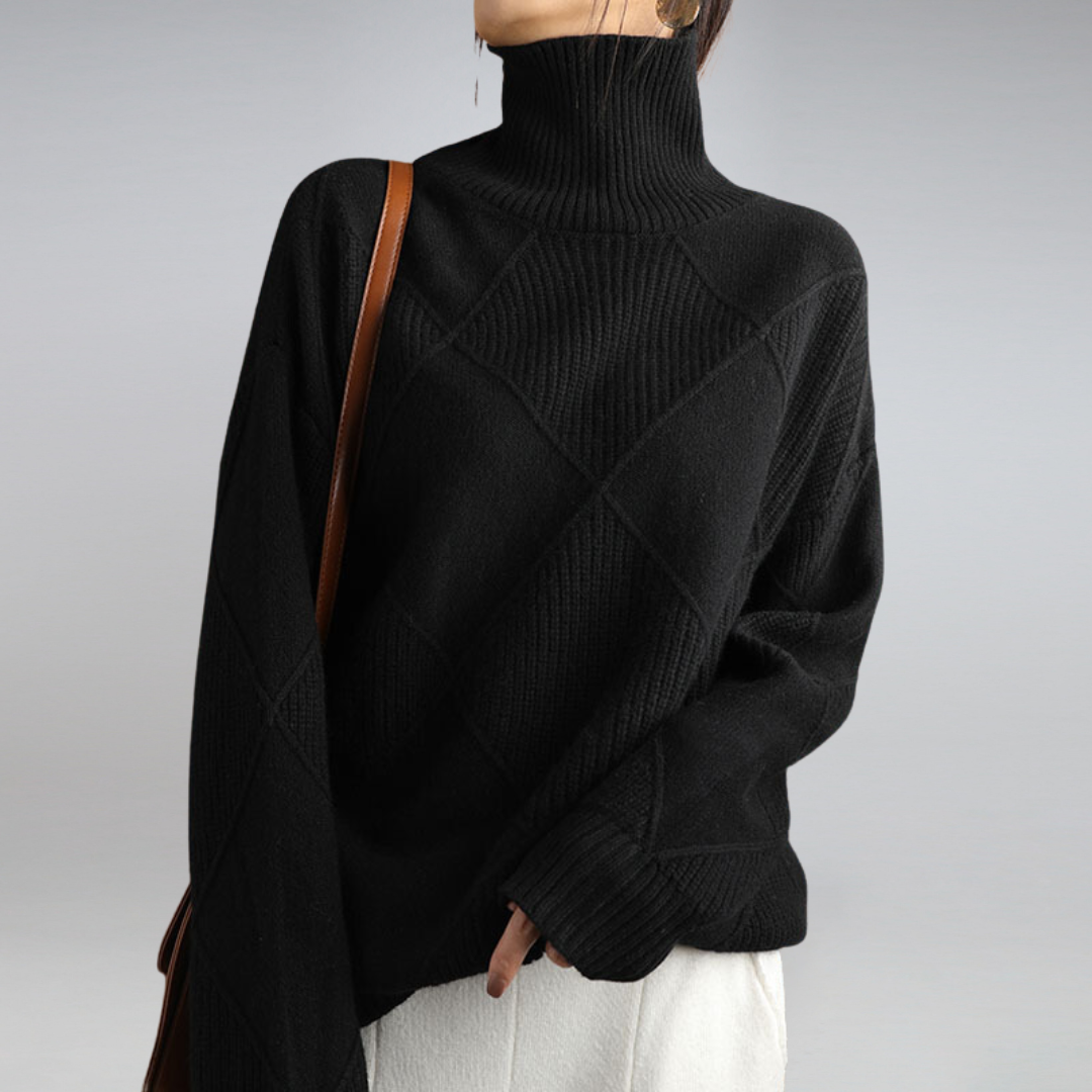 Amalia - Soft Cashmere Roll Neck Jumper
