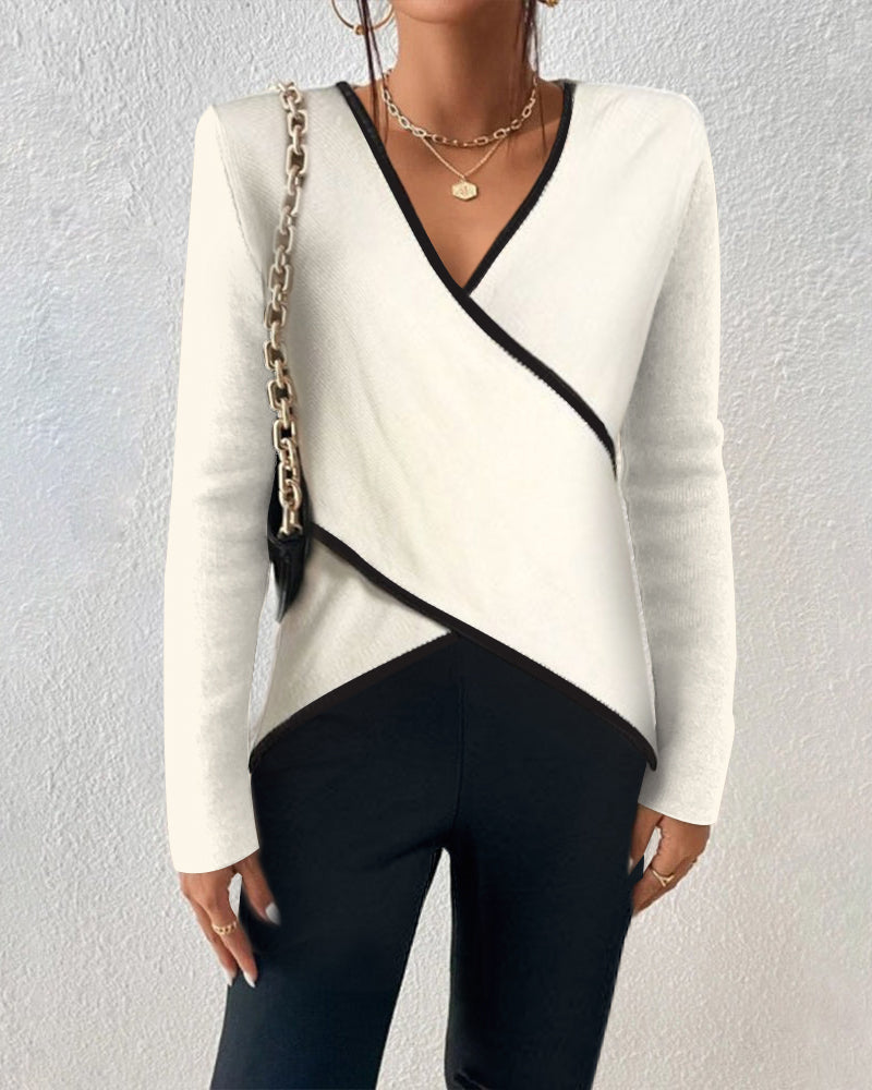 Irish - Elegant V-Neck Sweater