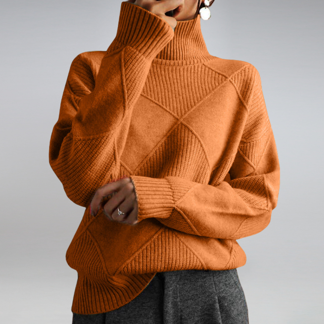 Amalia - Soft Cashmere Roll Neck Jumper