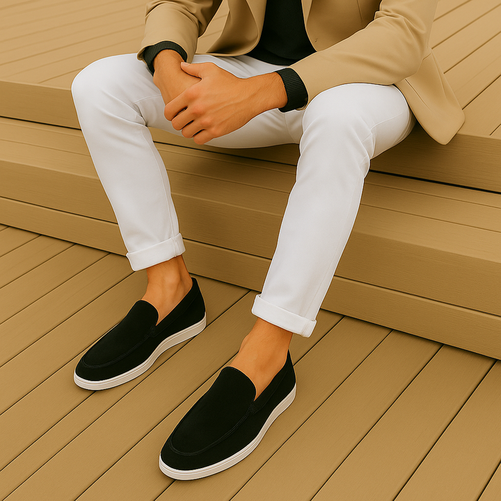 Santoni | Elegant Suède Loafers