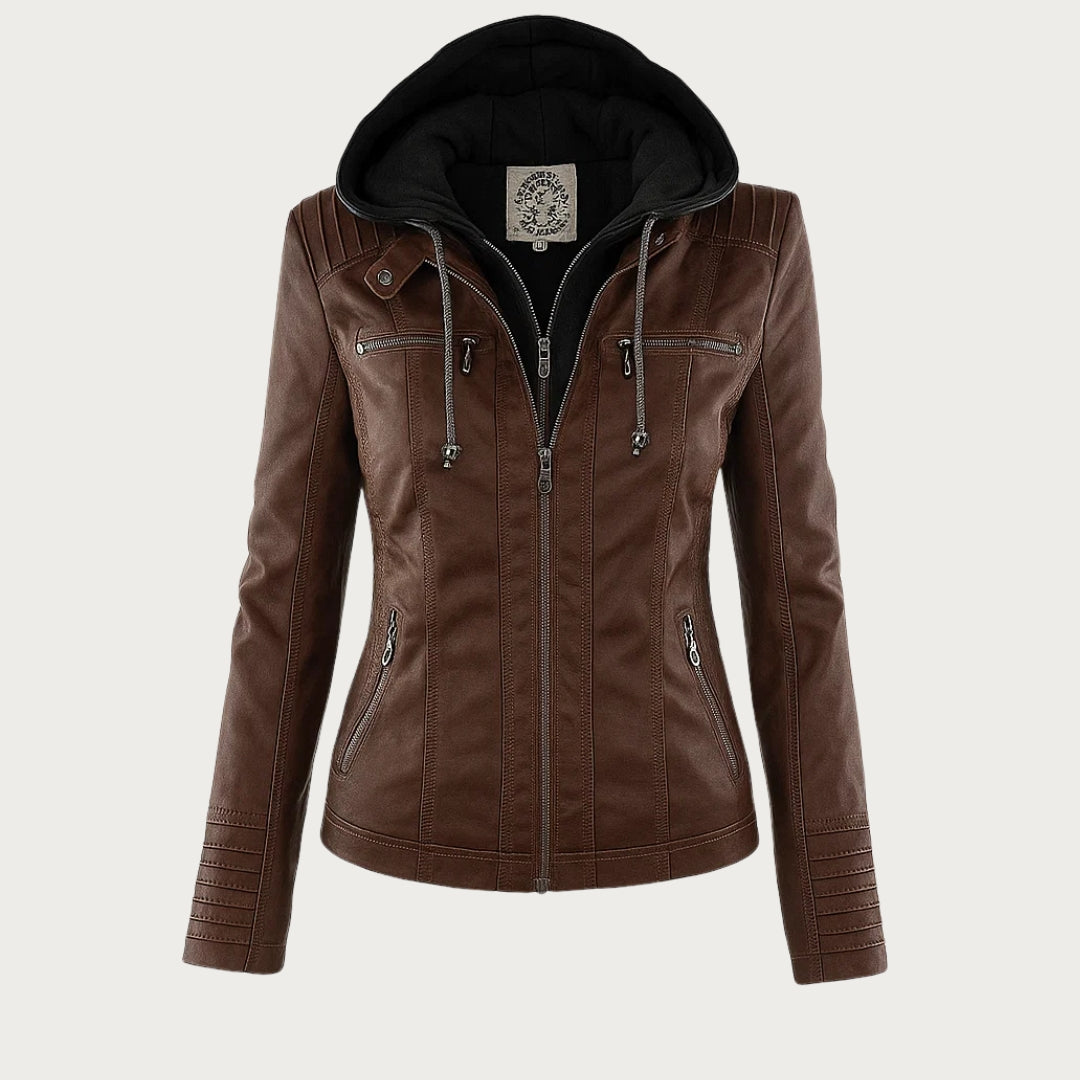 Monika | Elegant Leather Jacket