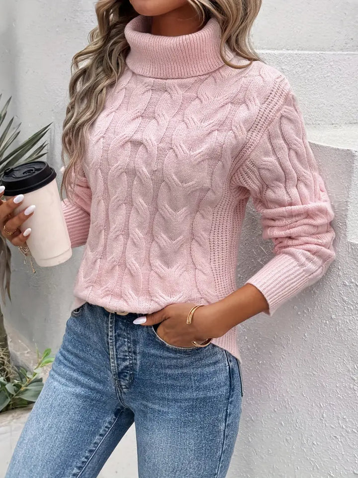 Clemence | Twisted Turtleneck Jumper