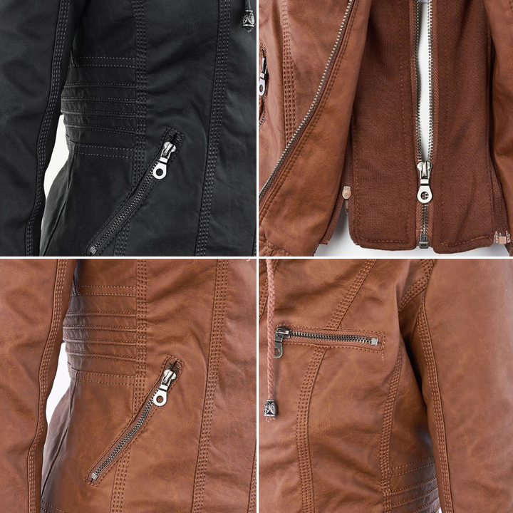 Monika | Elegant Leather Jacket