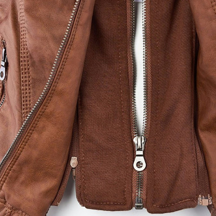 Monika | Elegant Leather Jacket