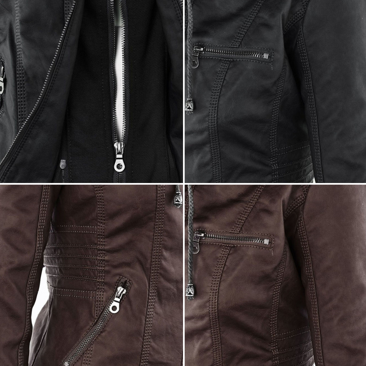 Monika | Elegant Leather Jacket