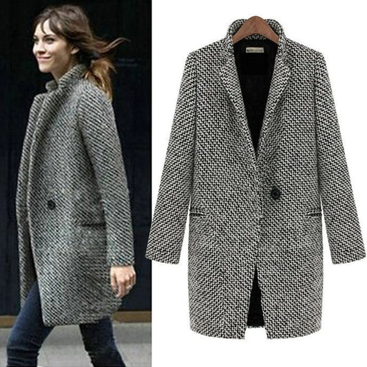 Freja | Lang uldfrakke