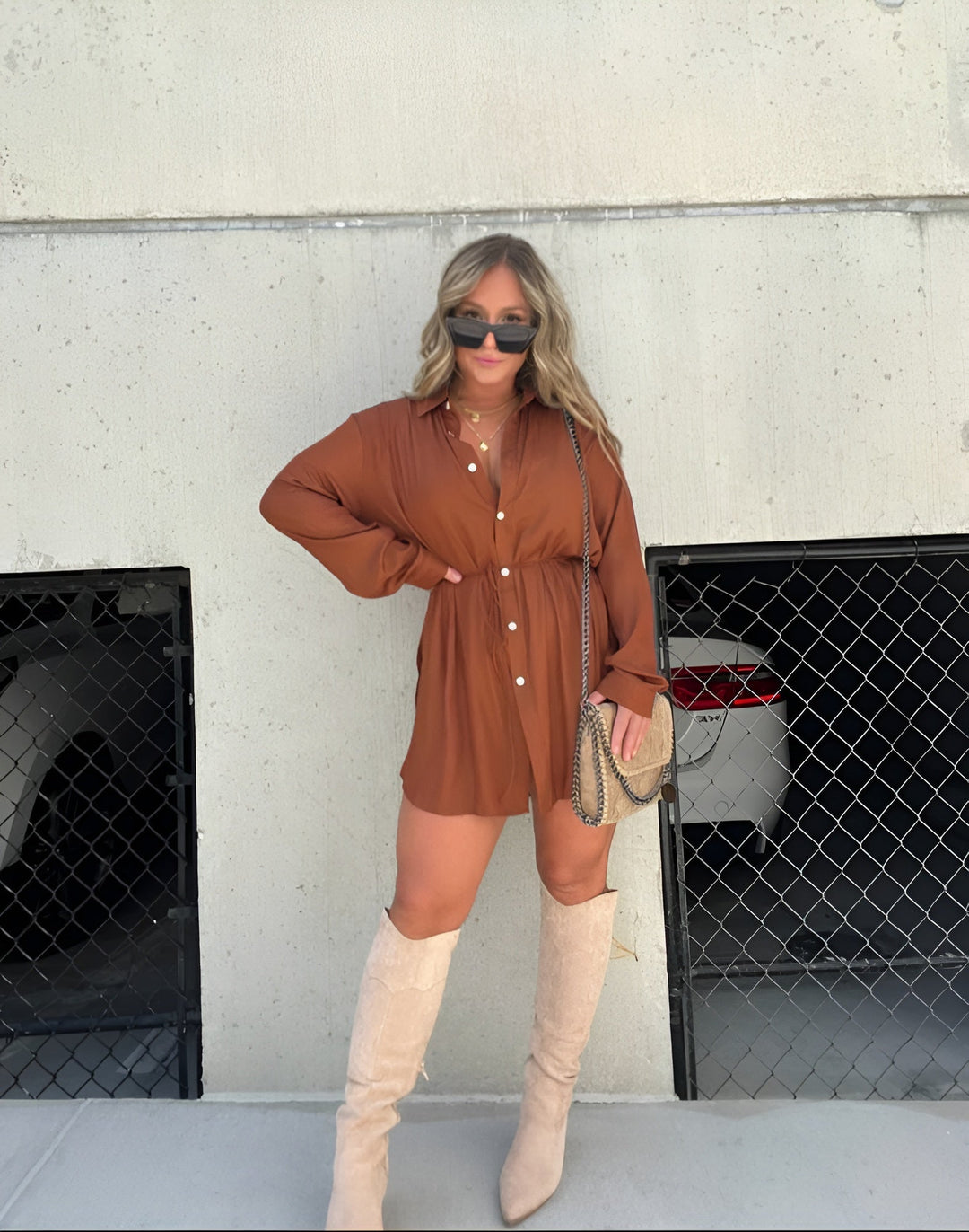 Sienna | Satin Romper Dress