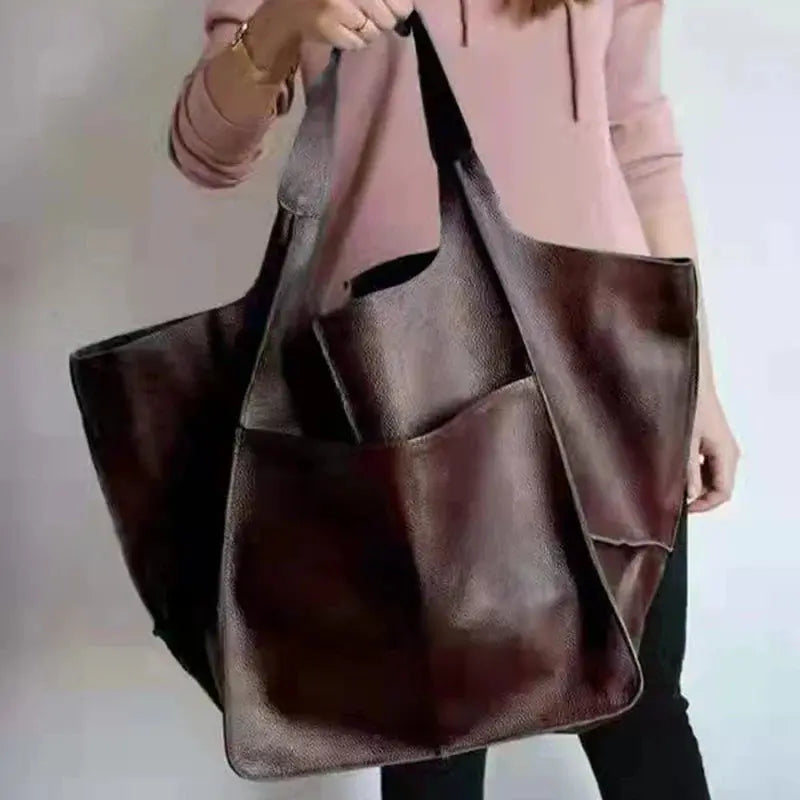 Clara | Vintage Leather Shopper Bag
