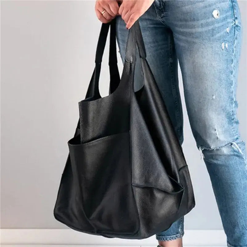 Clara | Vintage Leather Shopper Bag