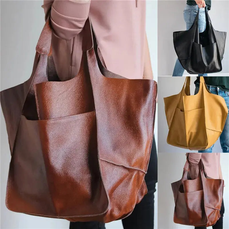Clara | Vintage Leather Shopper Bag