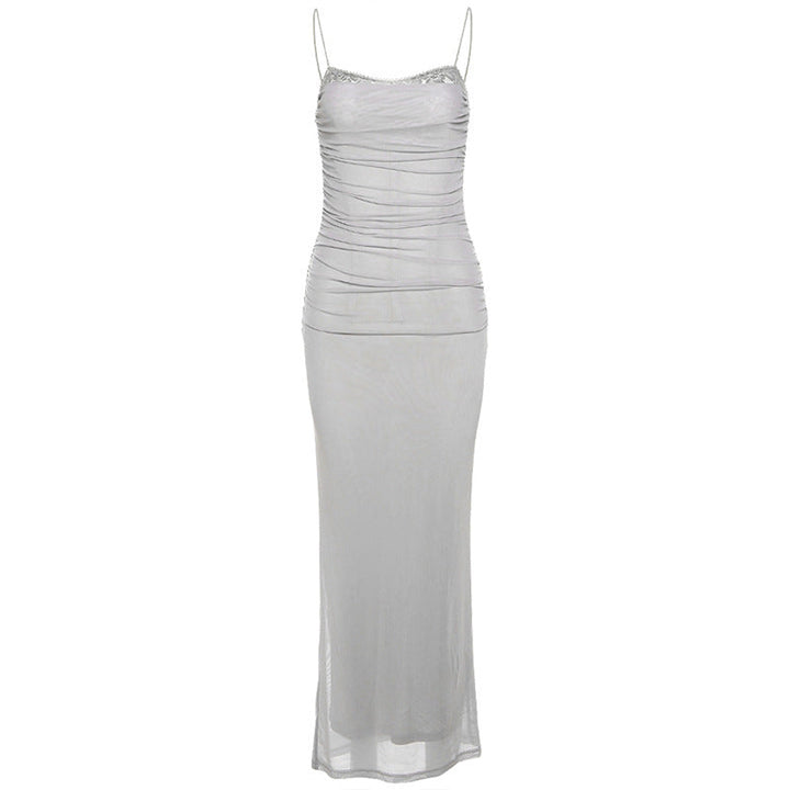 AURELIA - Mesh Dress with Lace