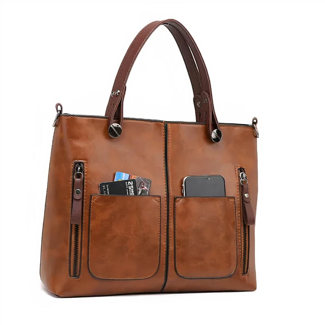 Serena | Vintage Leather Shoulder Bag