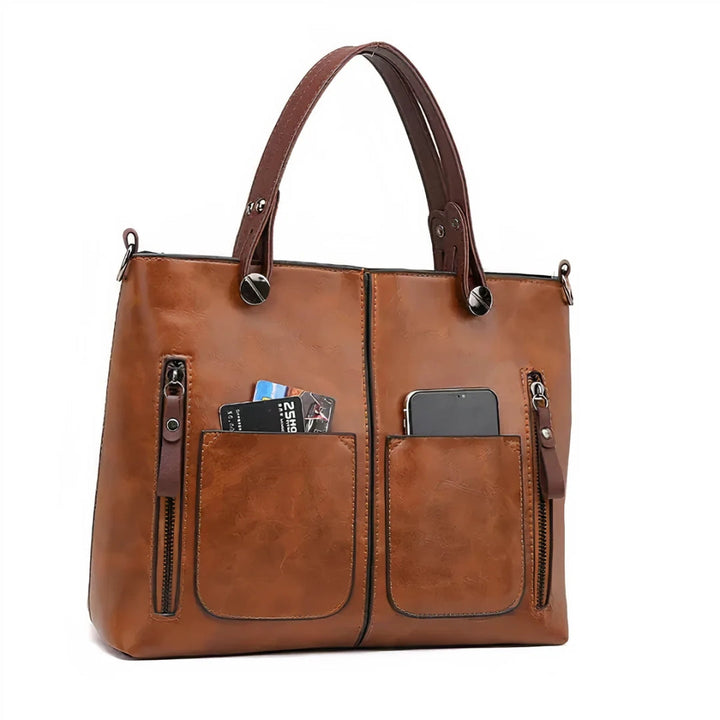 Serena | Vintage Leather Shoulder Bag