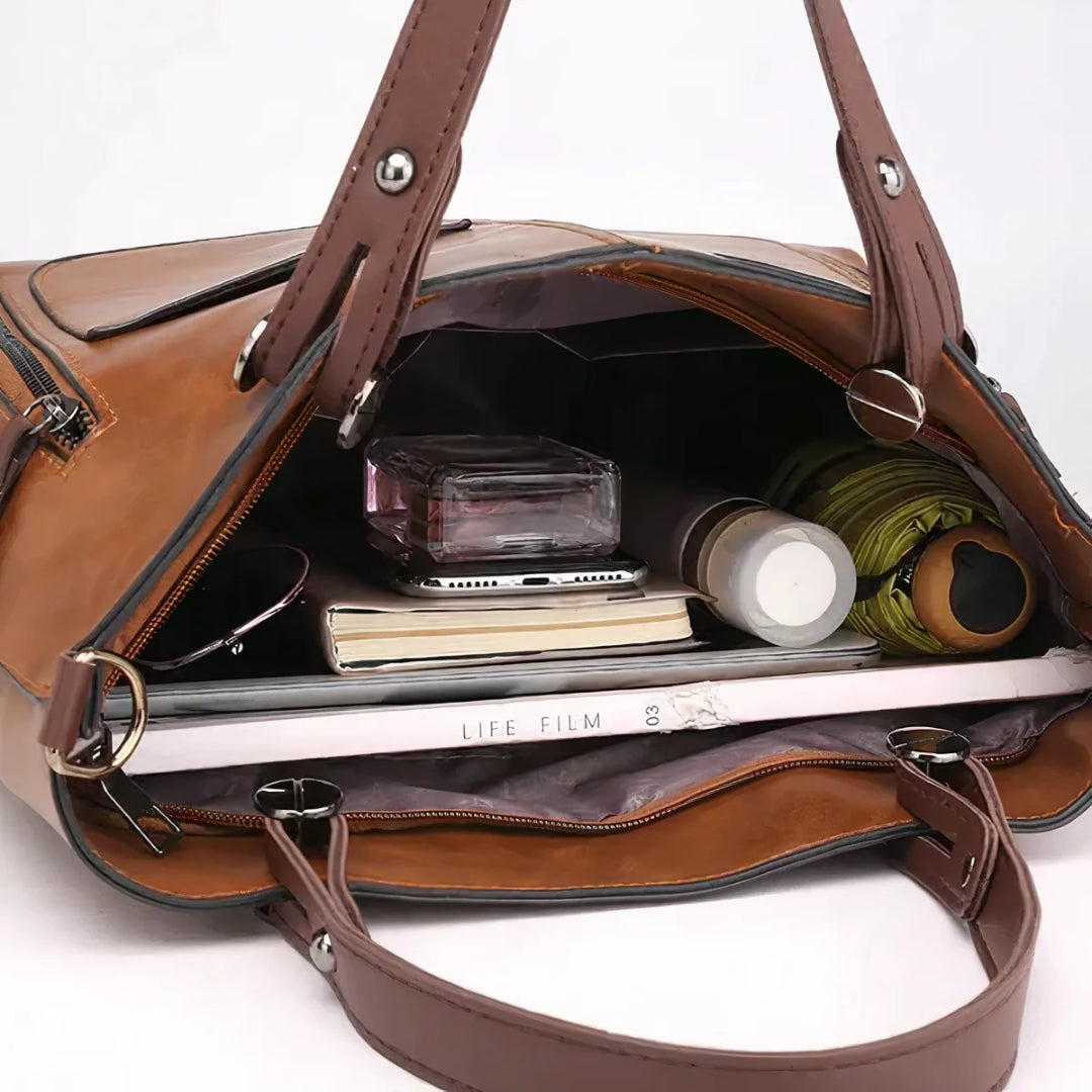 Serena | Vintage Leather Shoulder Bag