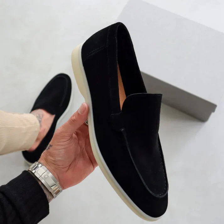 Santoni | Elegant Suède Loafers
