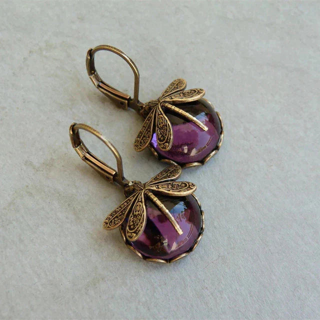 Libelle | Antique Gold Earrings