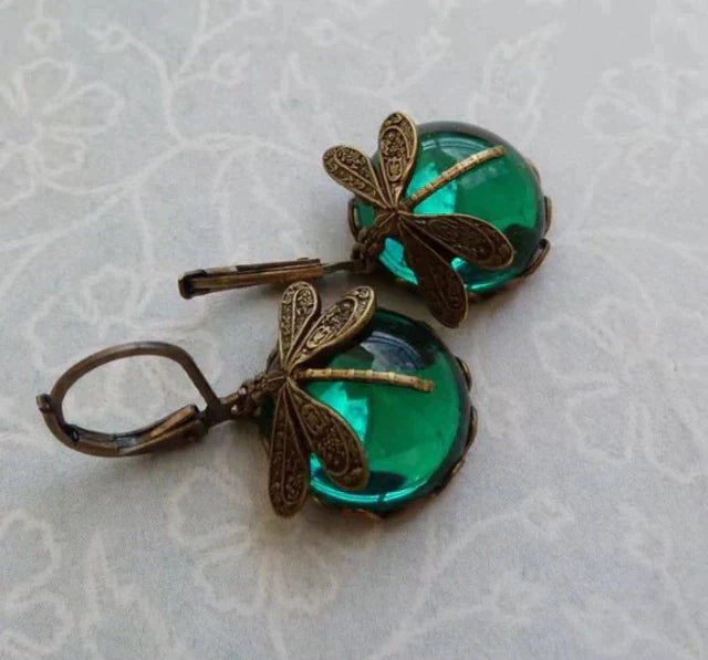 Libelle | Antique Gold Earrings