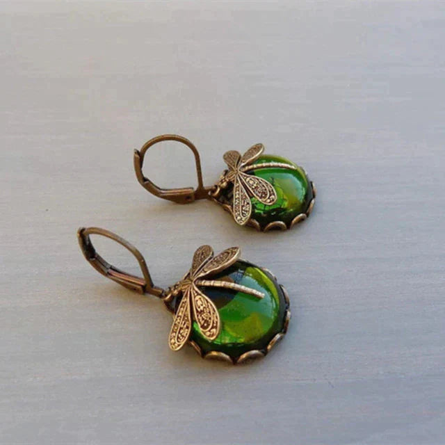 Libelle | Antique Gold Earrings