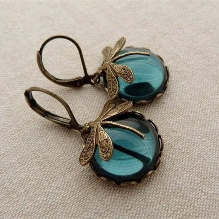 Libelle | Antique Gold Earrings