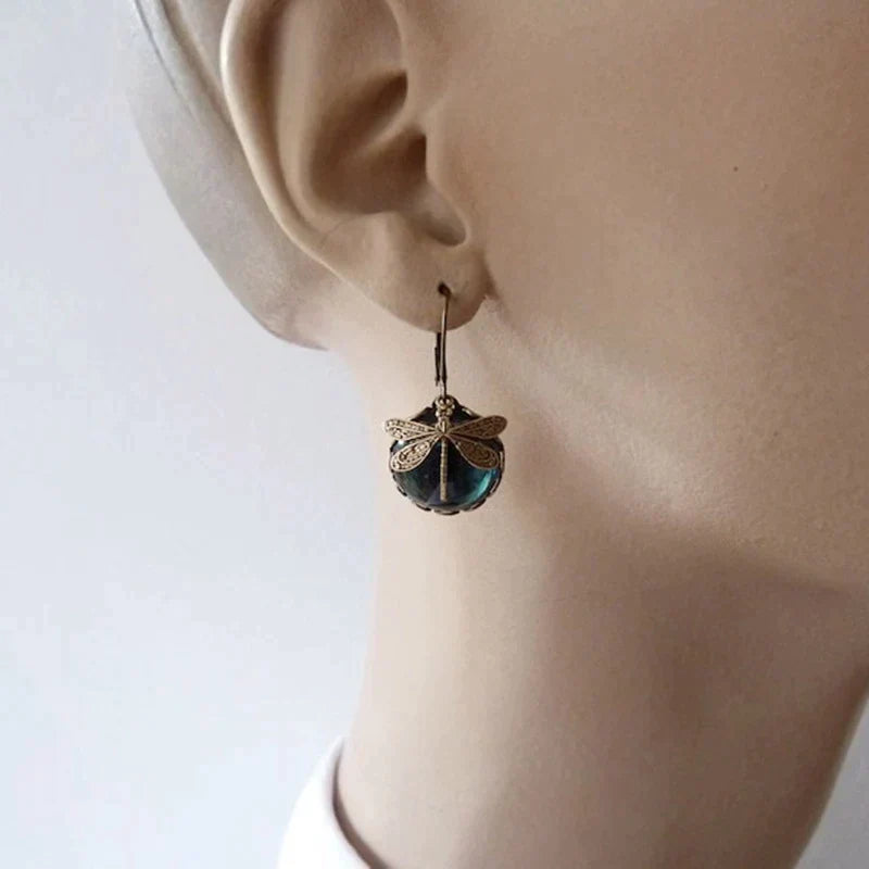 Libelle | Antique Gold Earrings