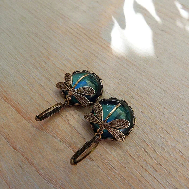 Libelle | Antique Gold Earrings