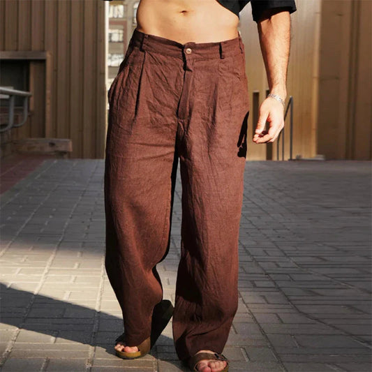Evron | Wide-Leg Linen Trousers