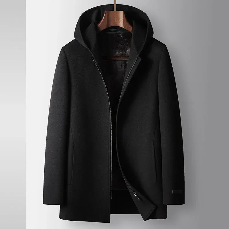 Aurelia Hooded Wool Coat