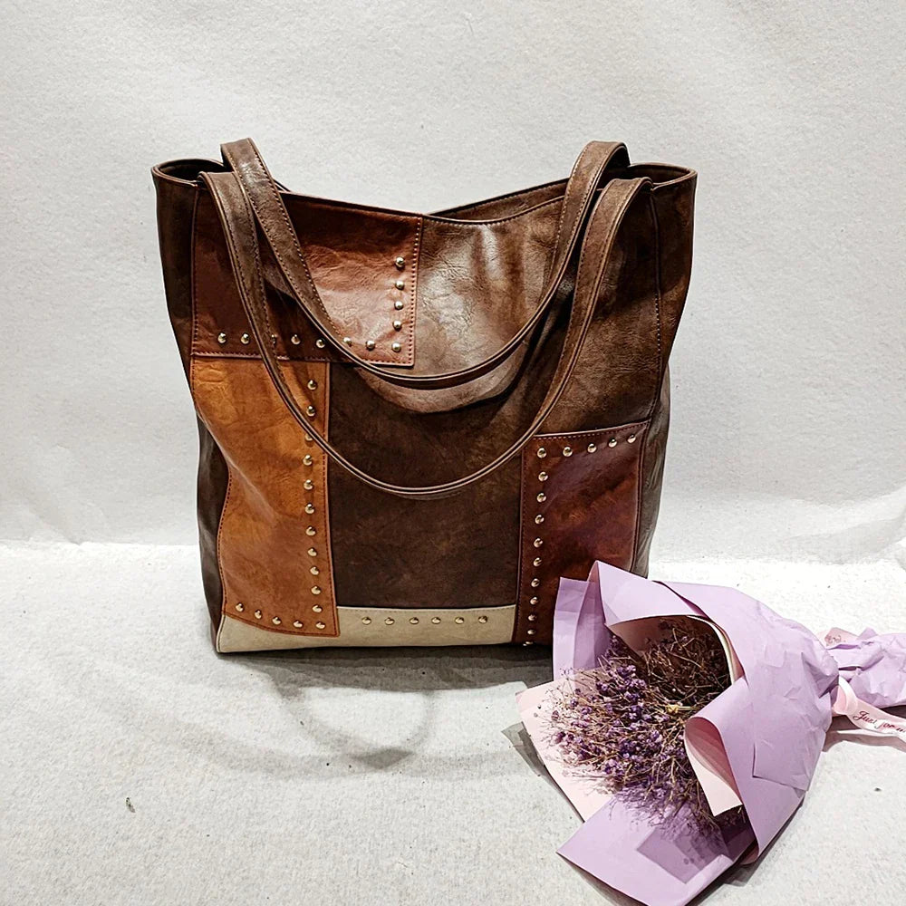 Lena | Vintage Patchwork Leather Bag