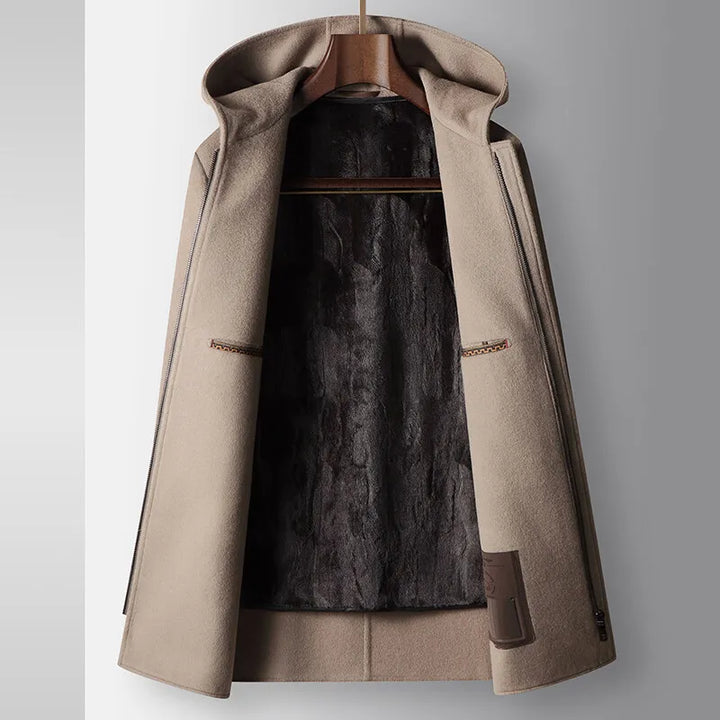 Aurelia Hooded Wool Coat