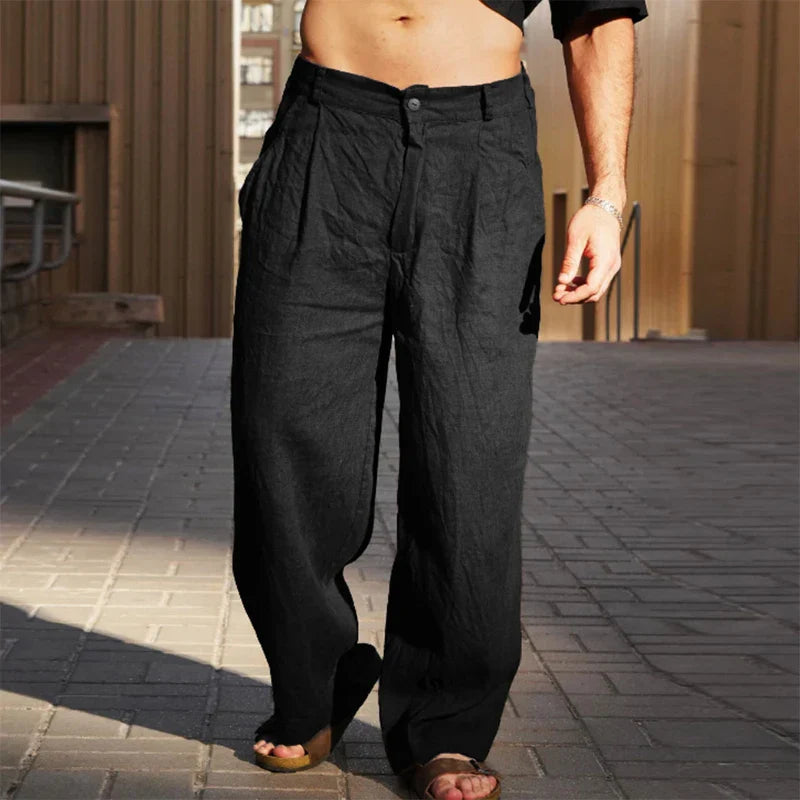 Evron | Wide-Leg Linen Trousers